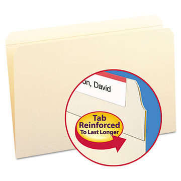 Smead® Reinforced Tab Manila File Folders, 1-3-cut Tabs, Center Position, Letter Size, 11 Pt. Manila, 100-box freeshipping - TVN Wholesale
